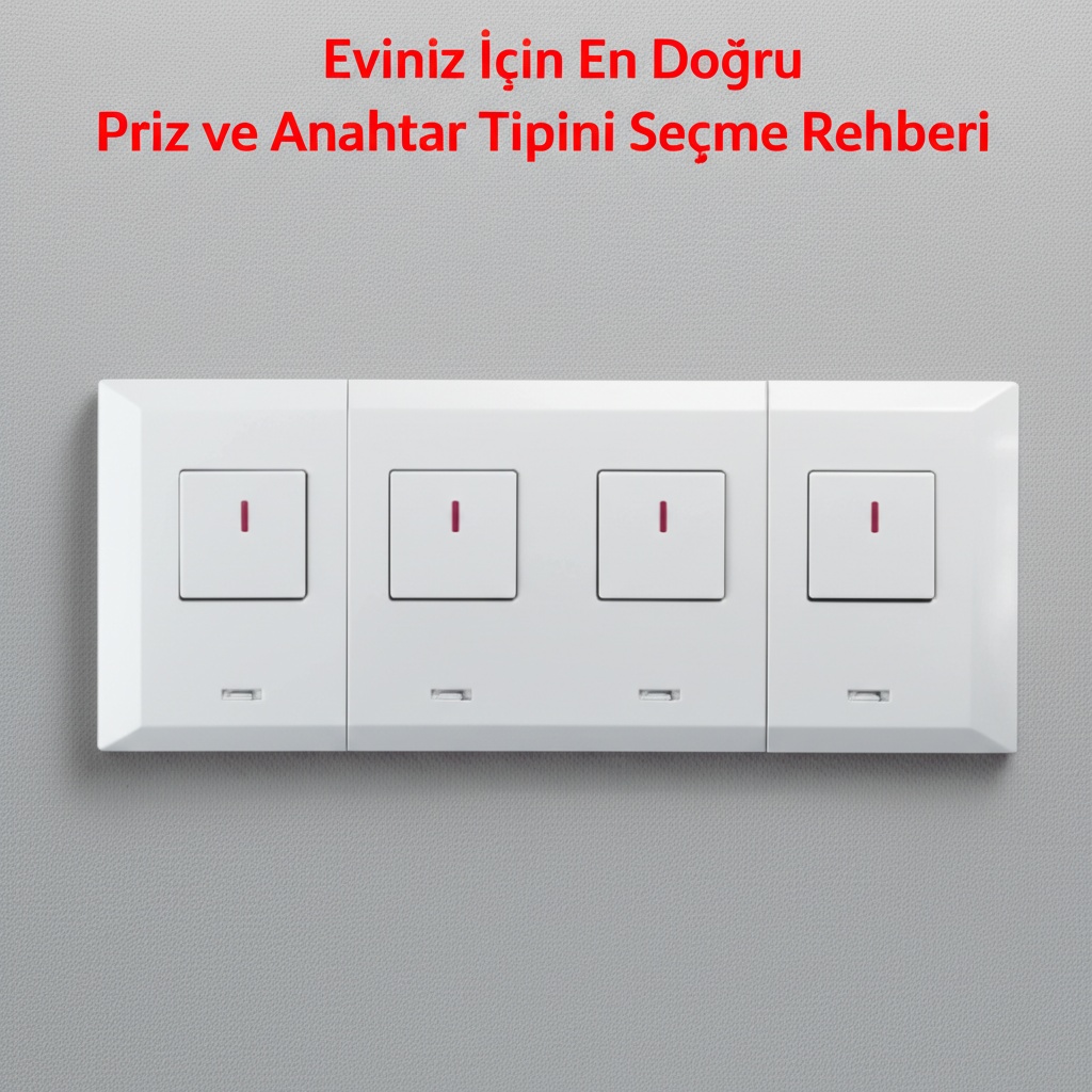 Eviniz İçin En Doğru Priz ve Anahtar Tipini Seçme Rehberi