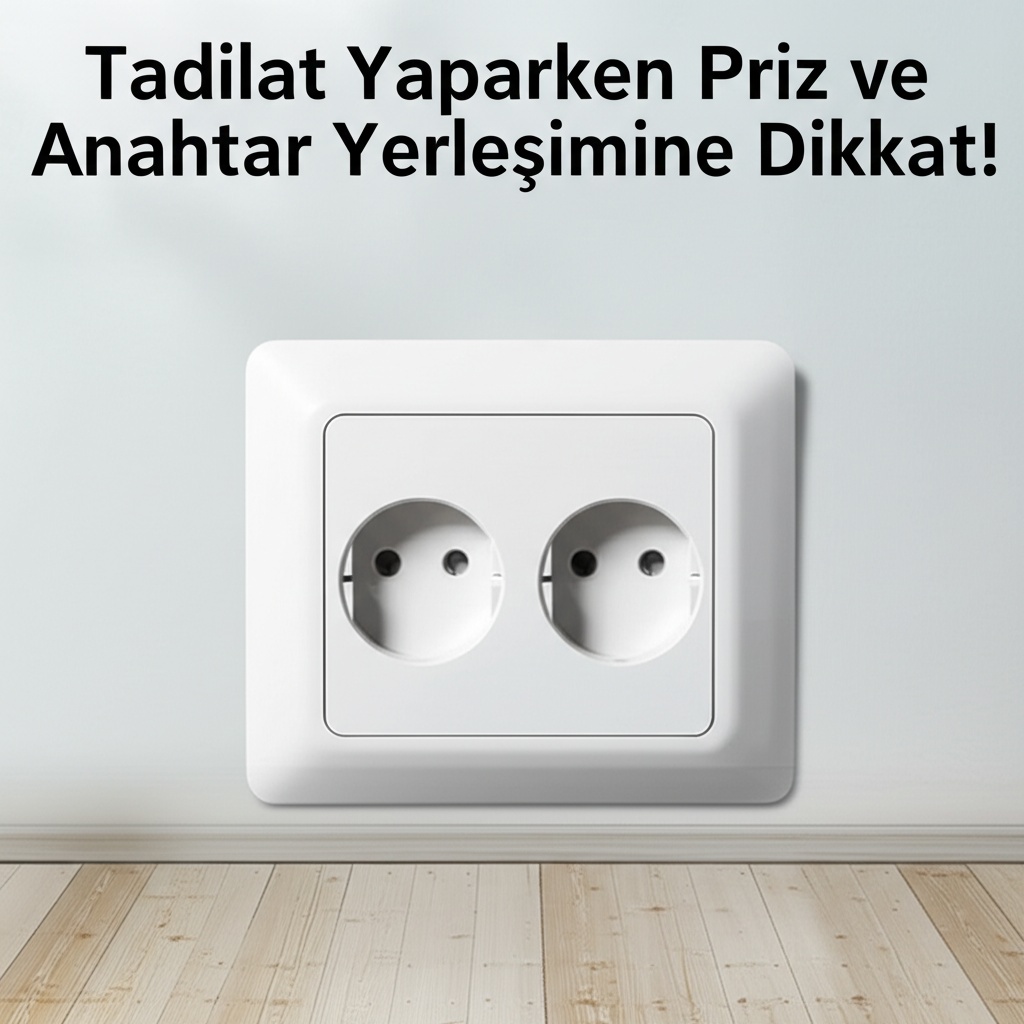 Tadilat Yaparken Priz ve Anahtar Yerleşimine Dikkat!